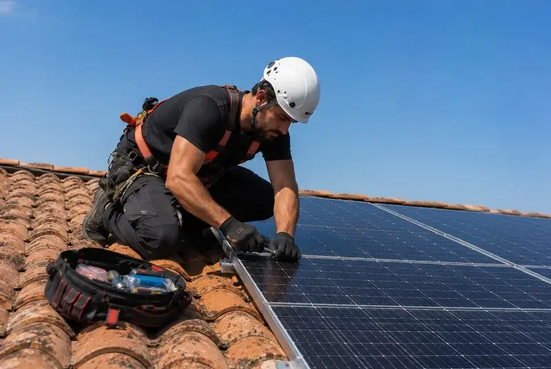 Maintenance et monitoring de panneaux solaires à Codognan
